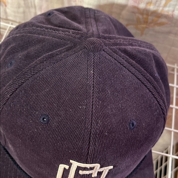 Blue Corduroy SnapBack Cap with White DC Logo all cotton adjustable sizing - Picture 10 of 13